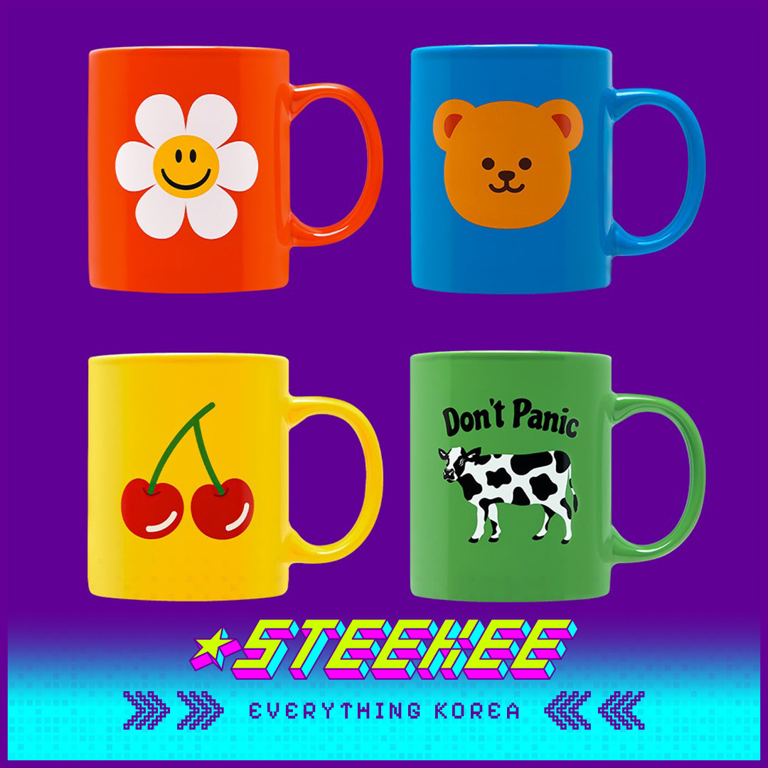 Wiggle Wiggle Colorful Mug Ceramic Cup by Steekee Korea 4411