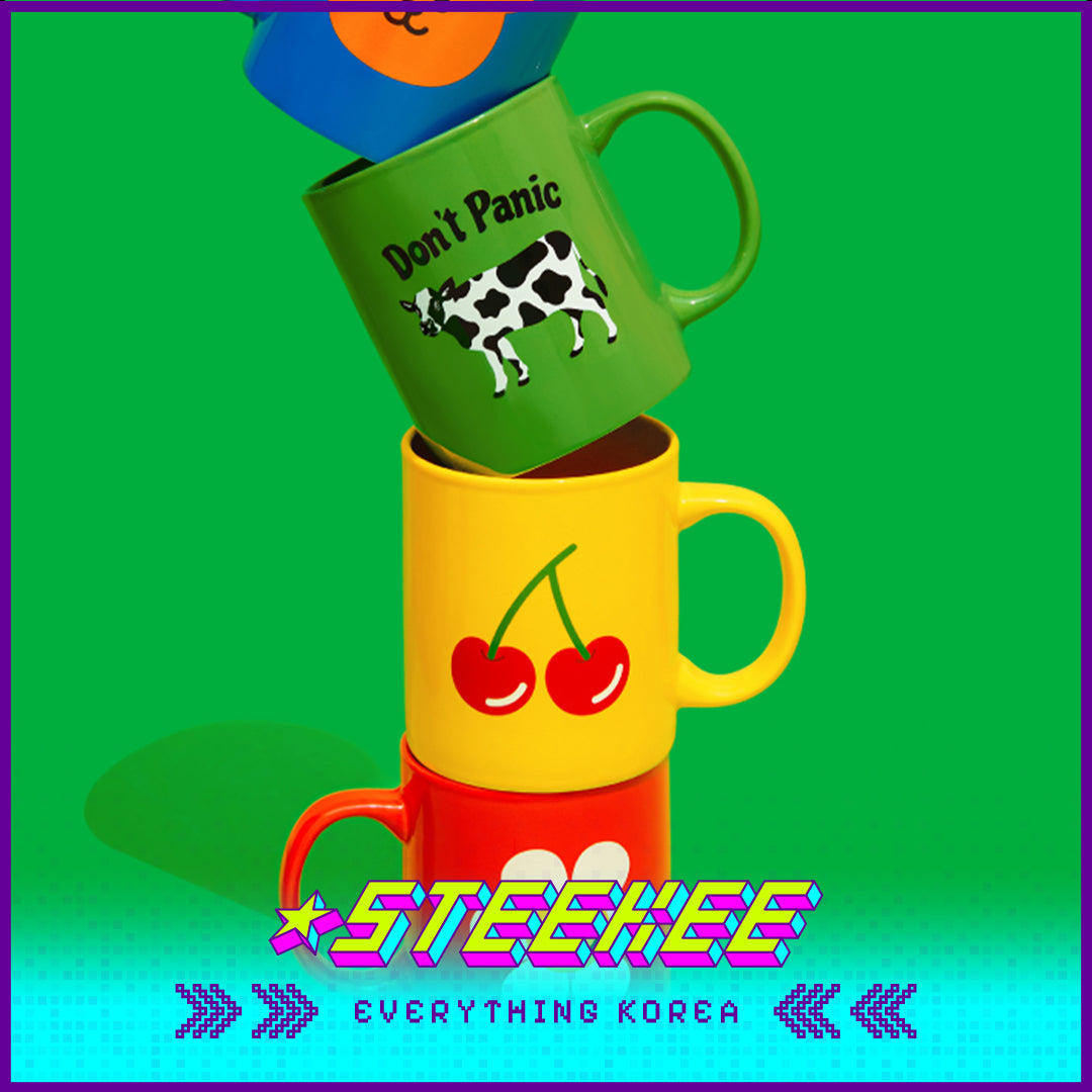 Wiggle Wiggle Colorful Mug Ceramic Cup by Steekee Korea 4411