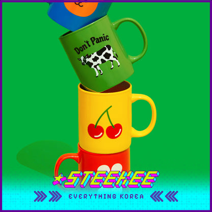 Wiggle Wiggle Colorful Mug Ceramic Cup by Steekee Korea 4411