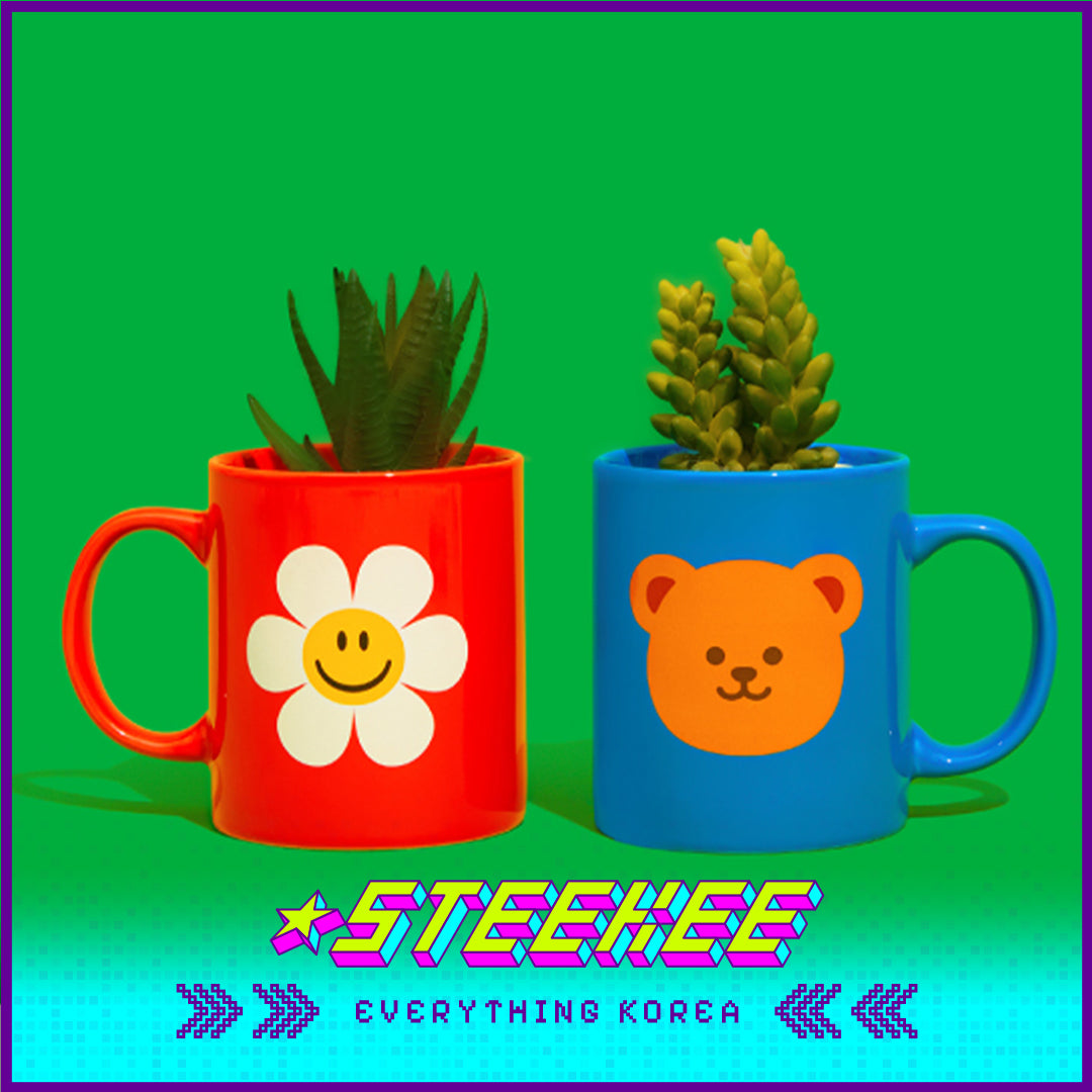 Wiggle Wiggle Colorful Mug Ceramic Cup by Steekee Korea 4411