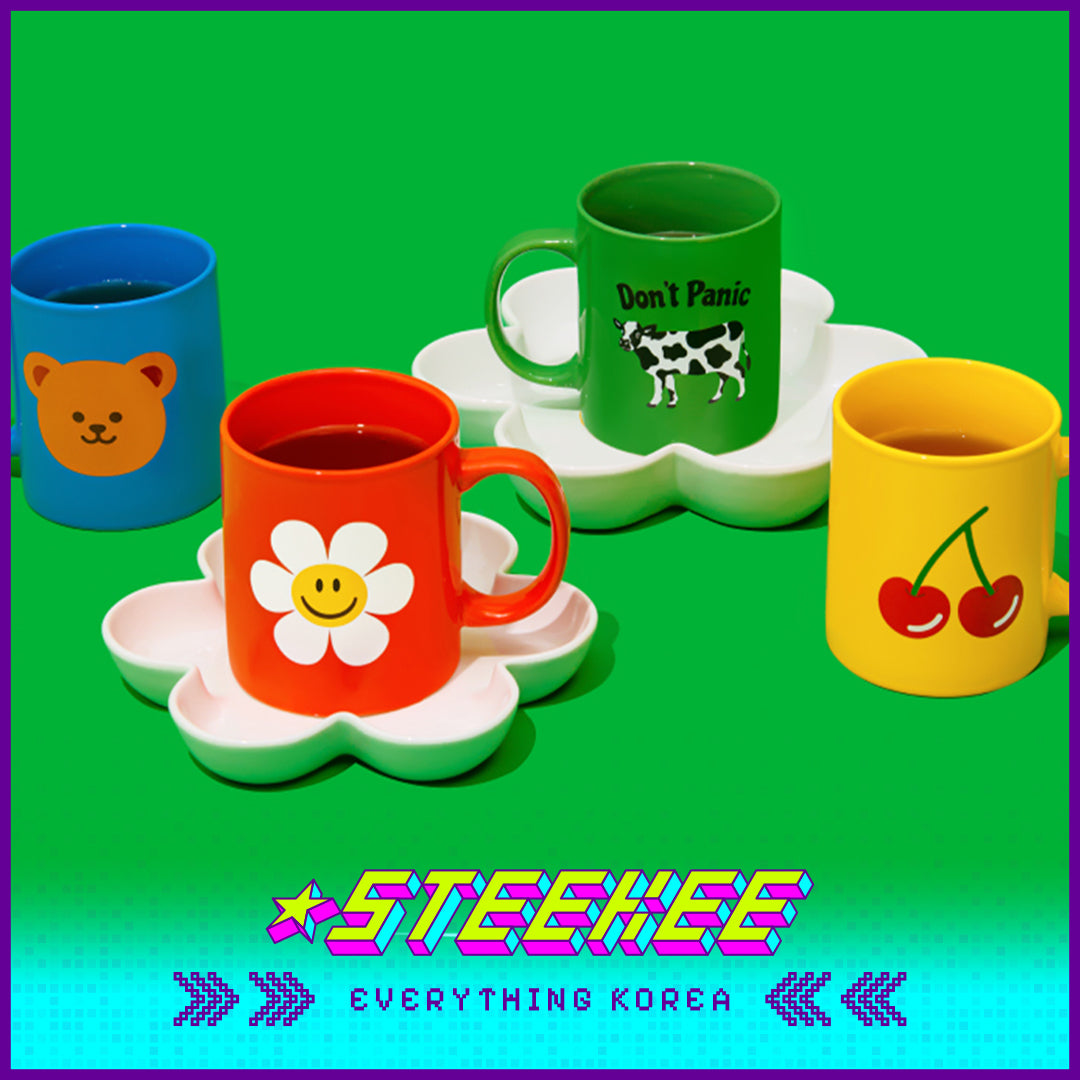 Wiggle Wiggle Colorful Mug Ceramic Cup by Steekee Korea 4411