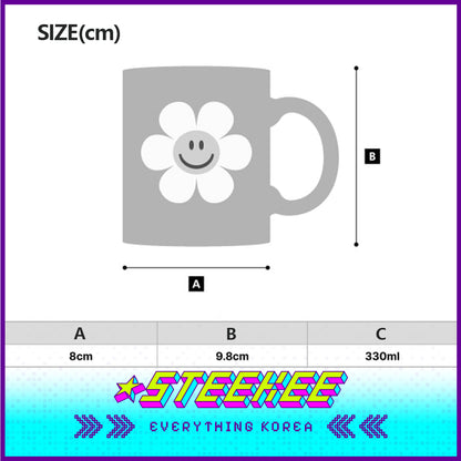 Wiggle Wiggle Colorful Mug Ceramic Cup by Steekee Korea 4411