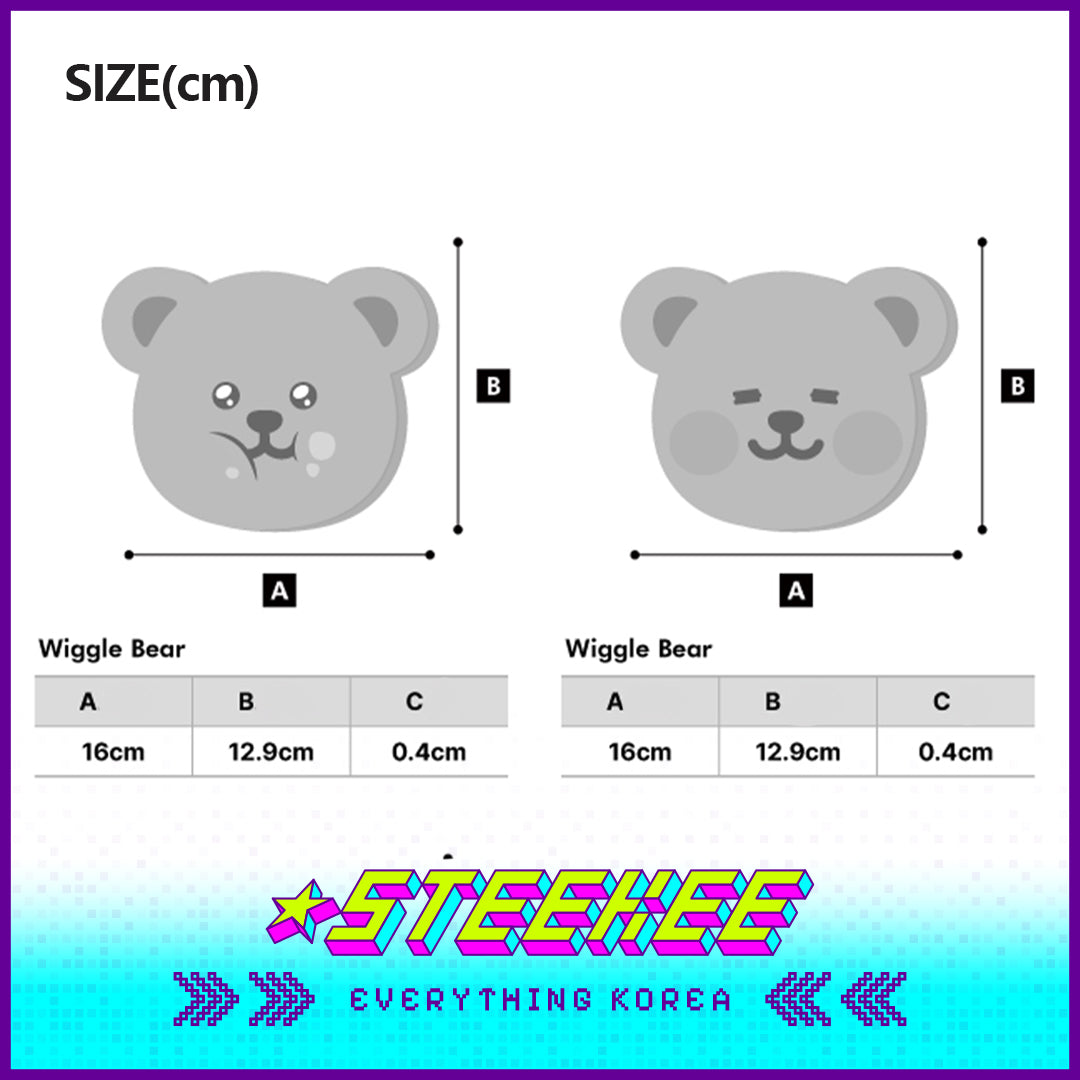 Wiggle Wiggle Cute Insulated Pot Mat Table Mat Set of 2 by Steekee Korea 4412