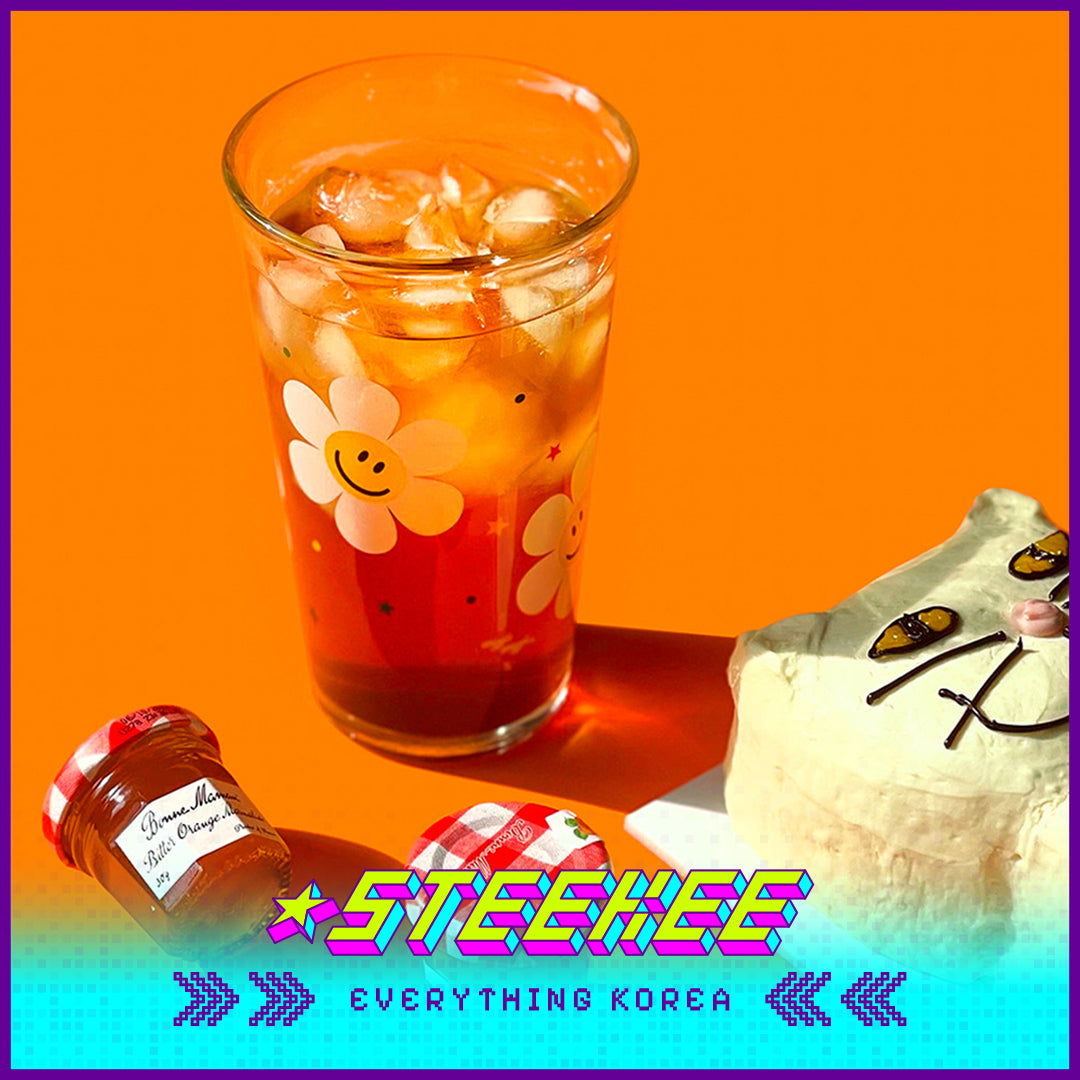 Wiggle Wiggle X Glasslock Co-Branded Glass Cup Set of 2 by Steekee Korea 4413