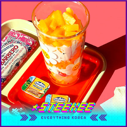 Wiggle Wiggle X Glasslock Co-Branded Glass Cup Set of 2 by Steekee Korea 4413