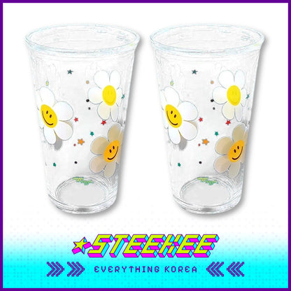 Wiggle Wiggle X Glasslock Co-Branded Glass Cup Set of 2 by Steekee Korea 4413