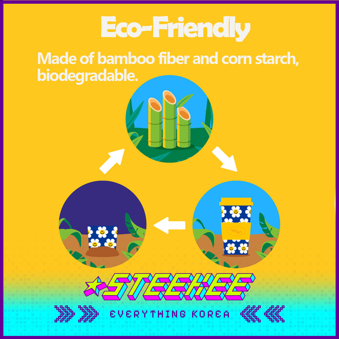 Wiggle Wiggle Eco-Friendly Degradable Bamboo Cup Water Cup by Steekee Korea 4417