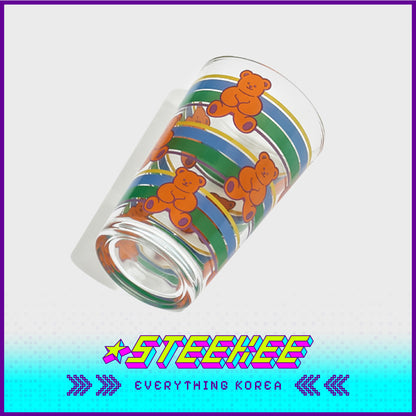 Wiggle Wiggle Retro Edition Glass Beer Cup Set of 2 by Steekee Korea 4418