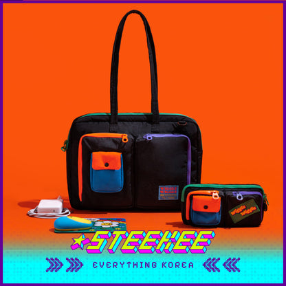 Wiggle Wiggle Black Nylon Dual-Purpose Laptop Bag 15.6-inch by Steekee Korea 4419