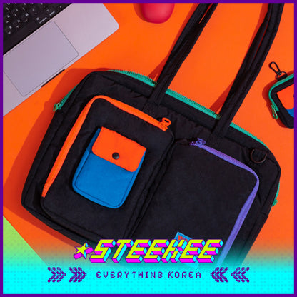 Wiggle Wiggle Black Nylon Dual-Purpose Laptop Bag 15.6-inch by Steekee Korea 4419