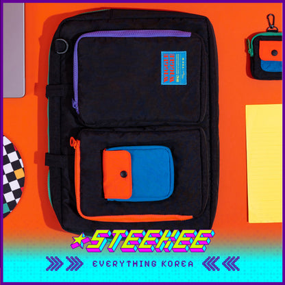 Wiggle Wiggle Black Nylon Dual-Purpose Laptop Bag 15.6-inch by Steekee Korea 4419