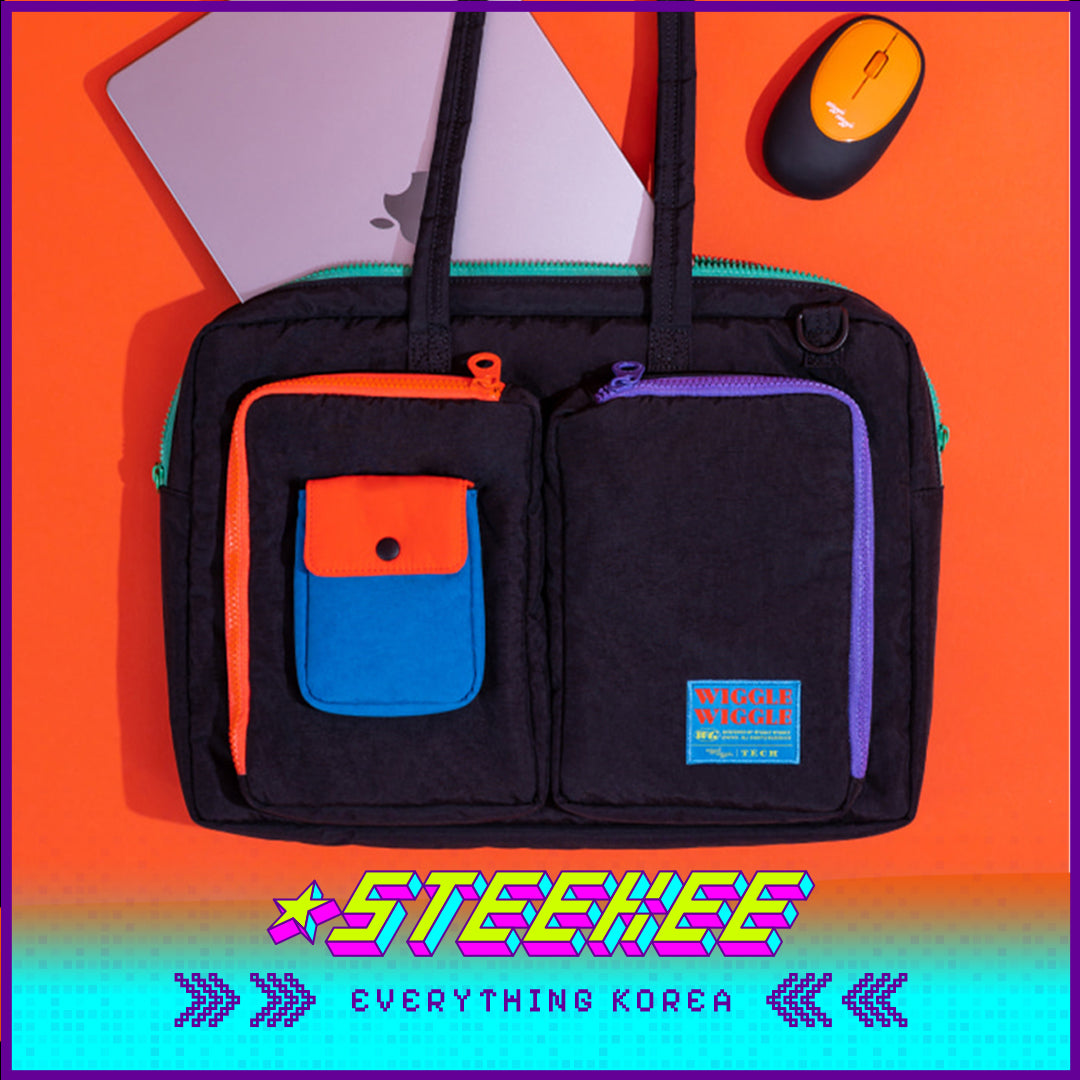 Wiggle Wiggle Black Nylon Dual-Purpose Laptop Bag 15.6-inch by Steekee Korea 4419