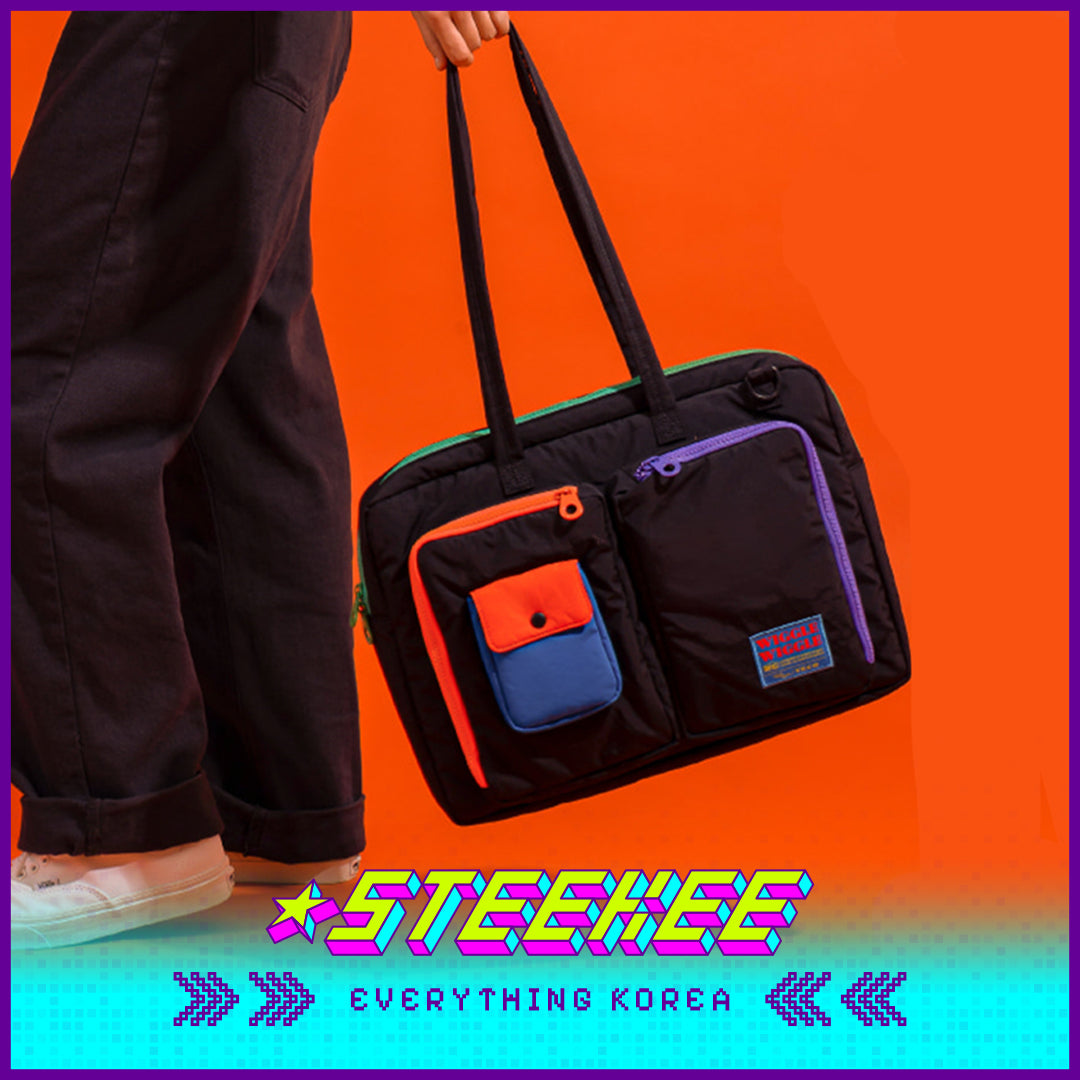 Wiggle Wiggle Black Nylon Dual-Purpose Laptop Bag 15.6-inch by Steekee Korea 4419