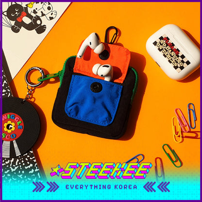 Wiggle Wiggle Nylon Earphone AirPods Protective Case Storage Bag by Steekee Korea 4420
