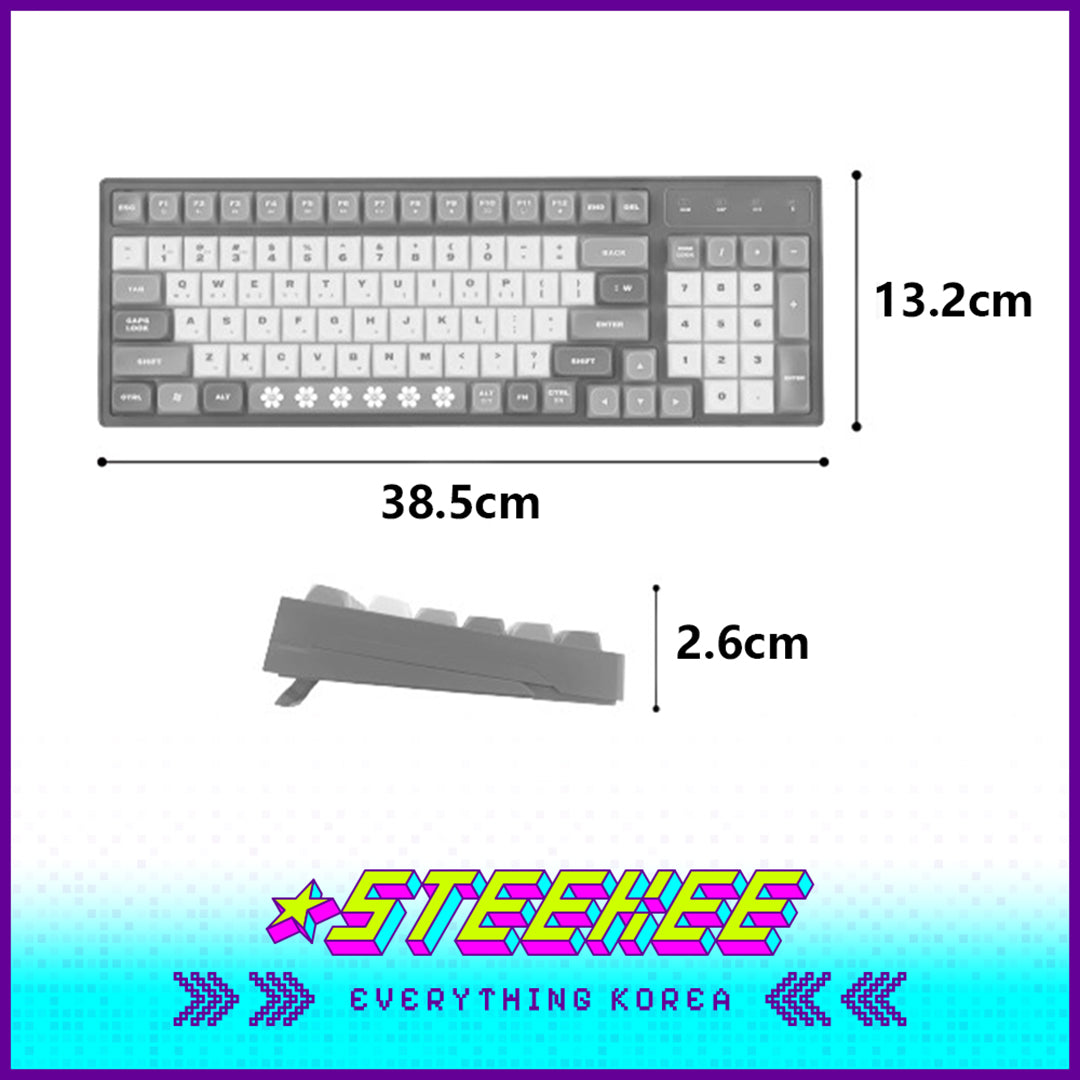 Wiggle Wiggle Contrast Color Wireless Bluetooth Keyboard by Steekee Korea 4422