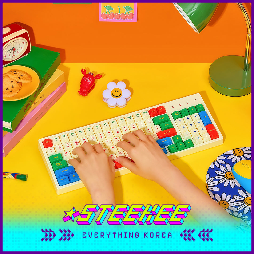 Wiggle Wiggle Contrast Color Wireless Bluetooth Keyboard by Steekee Korea 4422