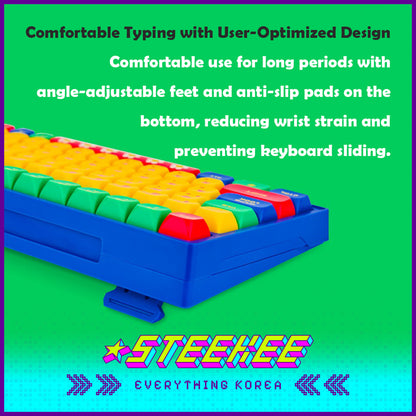 Wiggle Wiggle Contrast Color Wireless Bluetooth Keyboard by Steekee Korea 4422