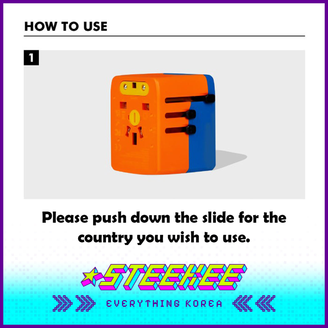Wiggle Wiggle Color Charging Adapter Converter by Steekee Korea 4423