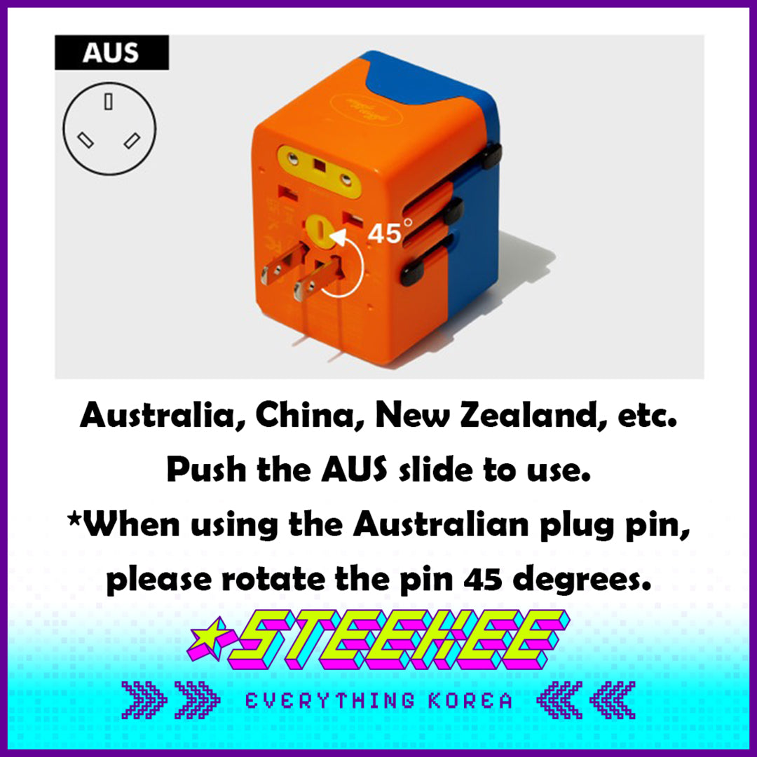 Wiggle Wiggle Color Charging Adapter Converter by Steekee Korea 4423