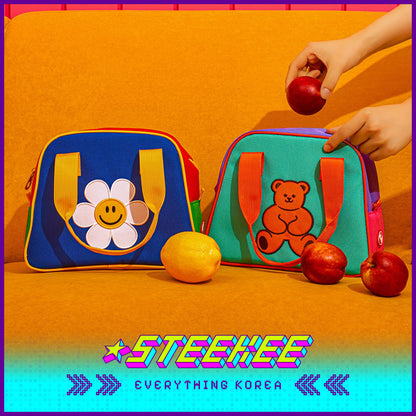 Wiggle Wiggle Colorful Portable Insulated Lunch Bag by Steekee Korea 4424