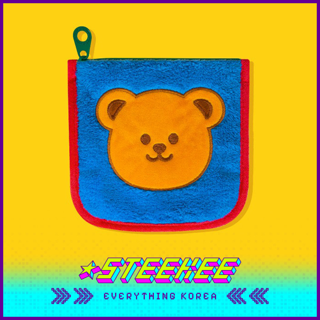 Wiggle Wiggle Cute Embroidered Earphone Bag Cosmetic Bag Coin Purse Key Bag Storage Bag by Steekee Korea 4425