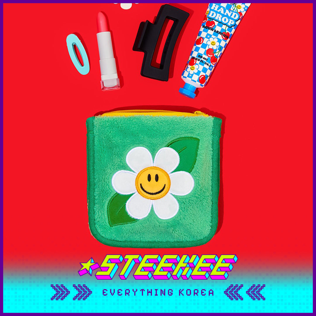 Wiggle Wiggle Cute Embroidered Earphone Bag Cosmetic Bag Coin Purse Key Bag Storage Bag by Steekee Korea 4425