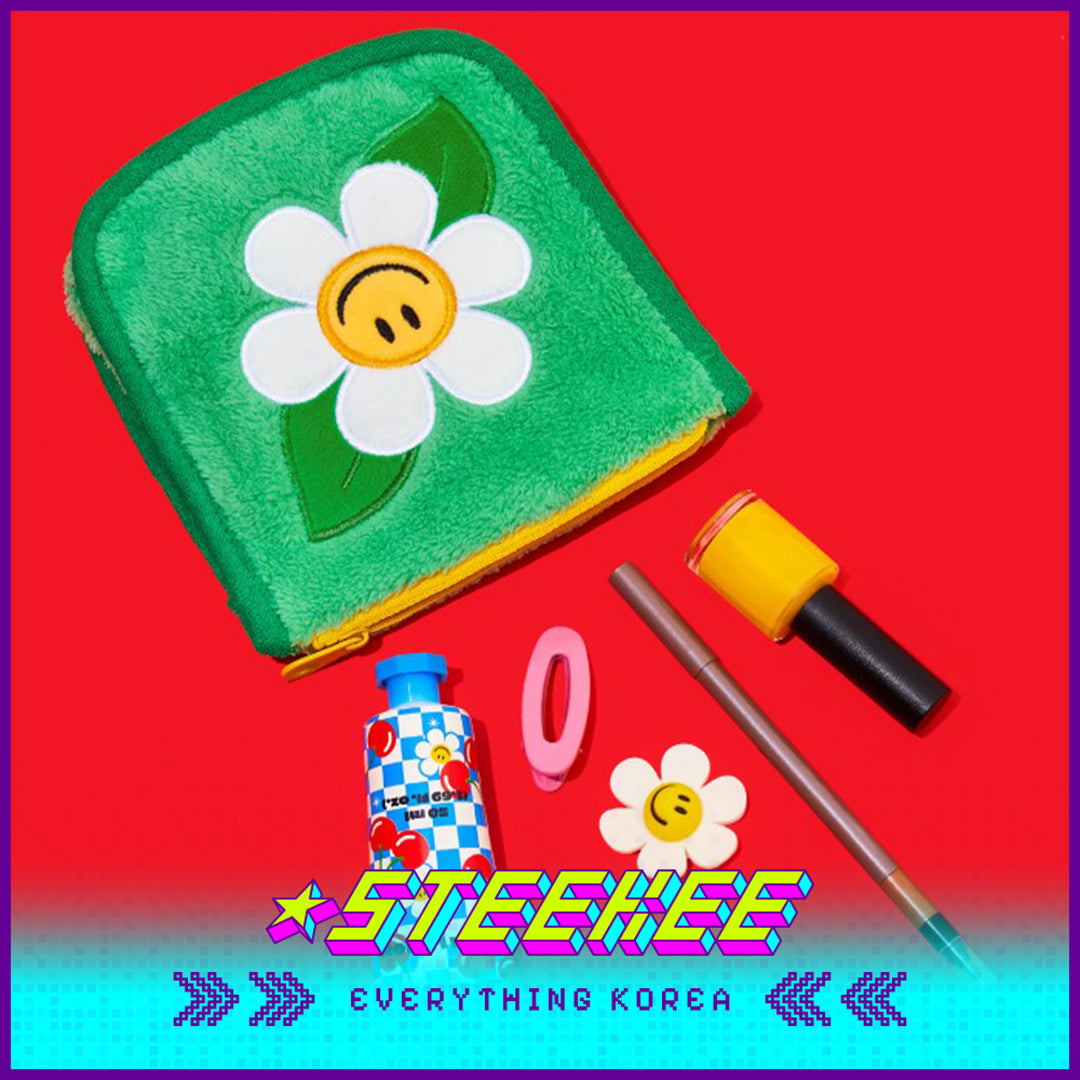 Wiggle Wiggle Cute Embroidered Earphone Bag Cosmetic Bag Coin Purse Key Bag Storage Bag by Steekee Korea 4425