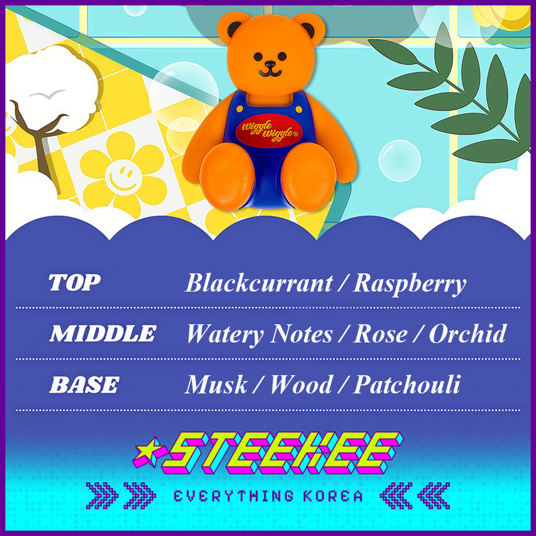 Wiggle Wiggle Car Air Vent Long-Lasting Light Fragrance Car Aromatherapy by Steekee Korea 4426