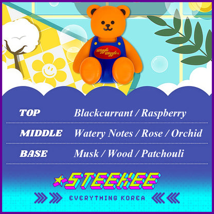 Wiggle Wiggle Car Air Vent Long-Lasting Light Fragrance Car Aromatherapy by Steekee Korea 4426