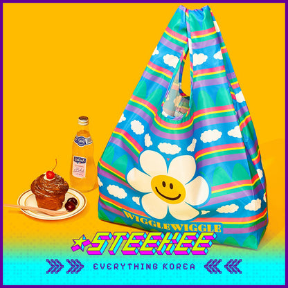 Wiggle Wiggle Foldable Eco-Friendly Portable Large Capacity Multi-Functional Shopping Bag Picnic Bag by Steekee Korea 4427