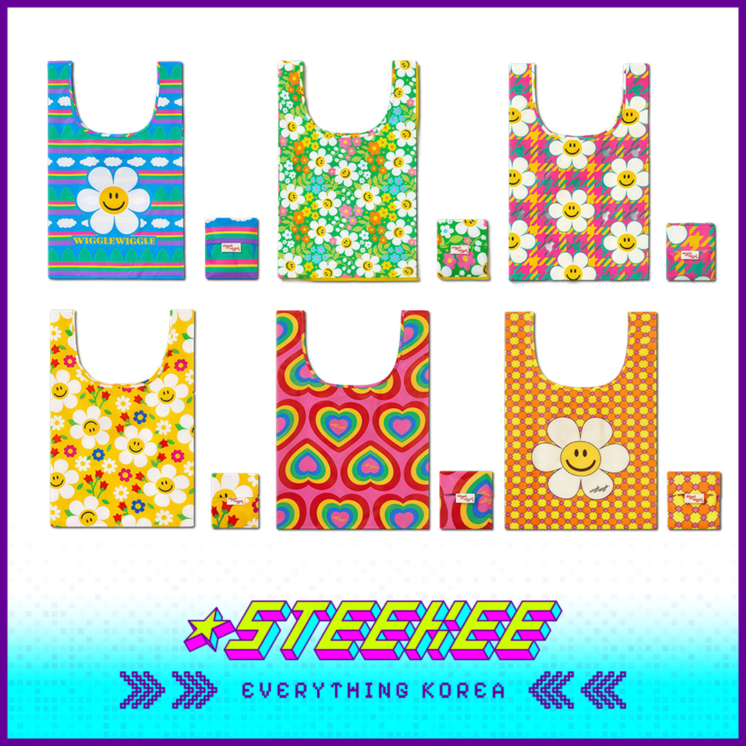 Wiggle Wiggle Foldable Eco-Friendly Portable Large Capacity Multi-Functional Shopping Bag Picnic Bag by Steekee Korea 4427