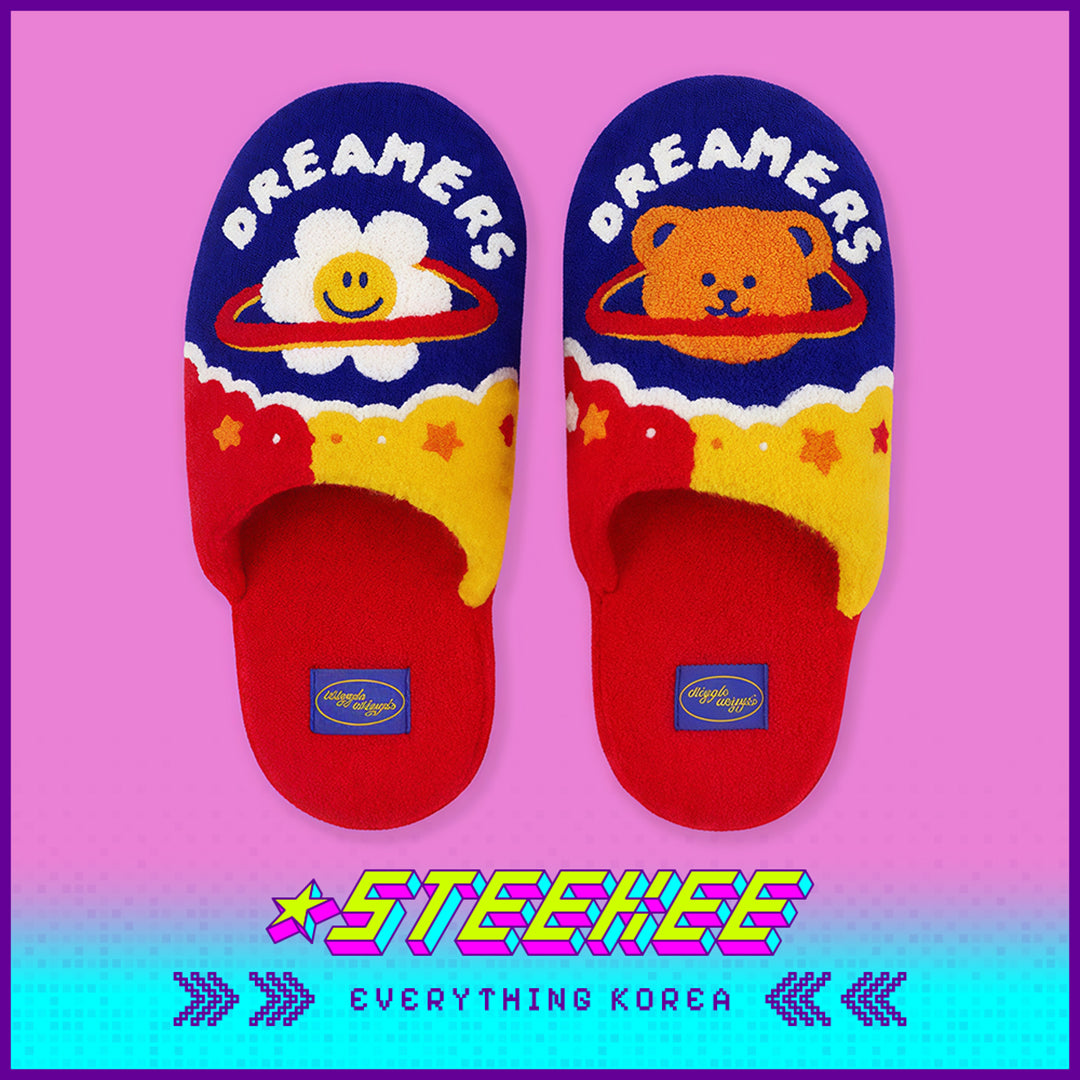 Wiggle Wiggle Plush Warm Home Indoor Slippers by Steekee Korea 4432
