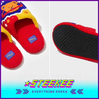 Wiggle Wiggle Plush Warm Home Indoor Slippers by Steekee Korea 4432