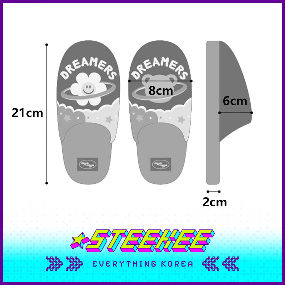 Wiggle Wiggle Plush Warm Home Indoor Slippers by Steekee Korea 4432