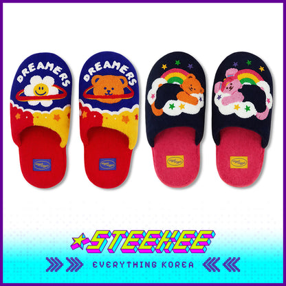 Wiggle Wiggle Plush Warm Home Indoor Slippers by Steekee Korea 4432