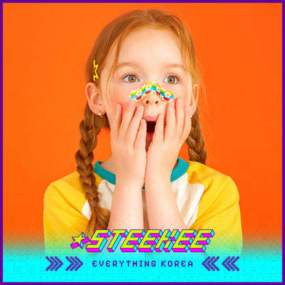 Wiggle Wiggle Cartoon Bear Daisy Rainbow Bunny Hemostatic Patch Band-Aid by Steekee Korea 4433