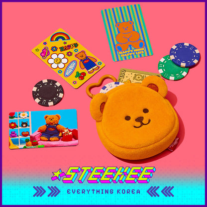 Wiggle Wiggle Coin Purse Keychain Pendant Accessory by Steekee Korea 4438