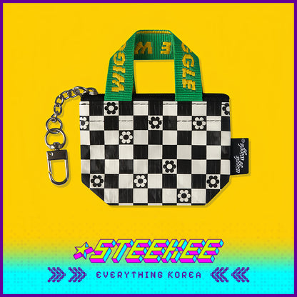 Wiggle Wiggle Mini Tote Woven Bag Keychain Pendant Accessory by Steekee Korea 4439