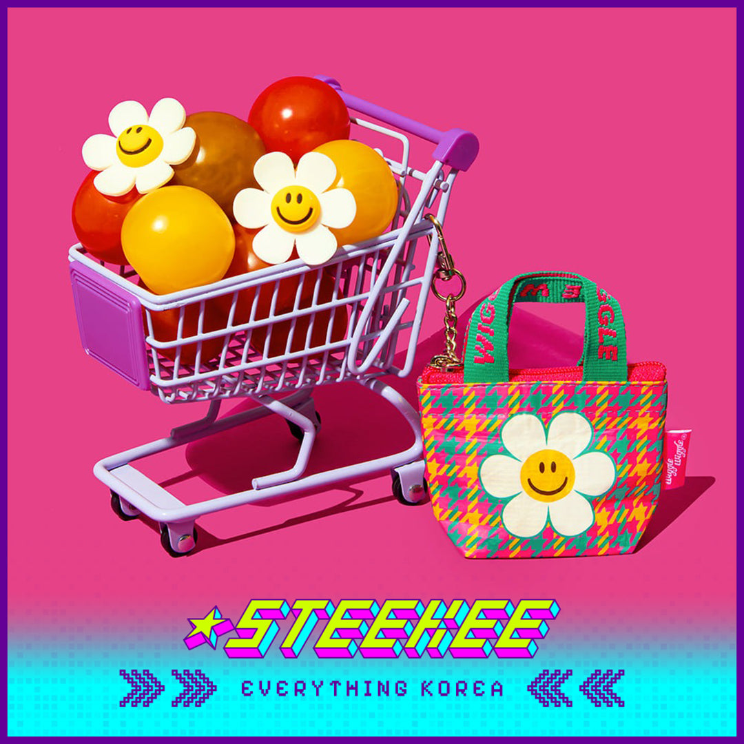 Wiggle Wiggle Mini Tote Woven Bag Keychain Pendant Accessory by Steekee Korea 4439