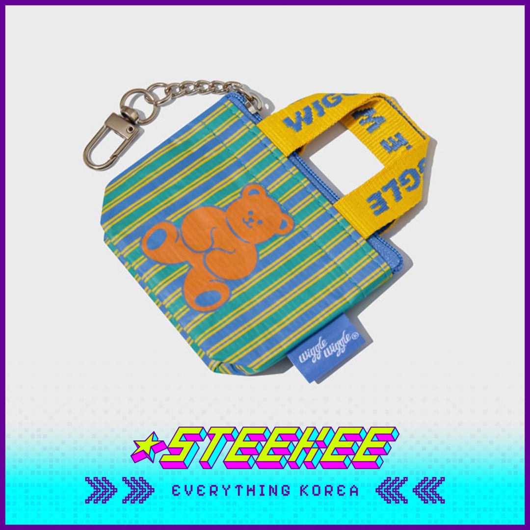 Wiggle Wiggle Mini Tote Woven Bag Keychain Pendant Accessory by Steekee Korea 4439