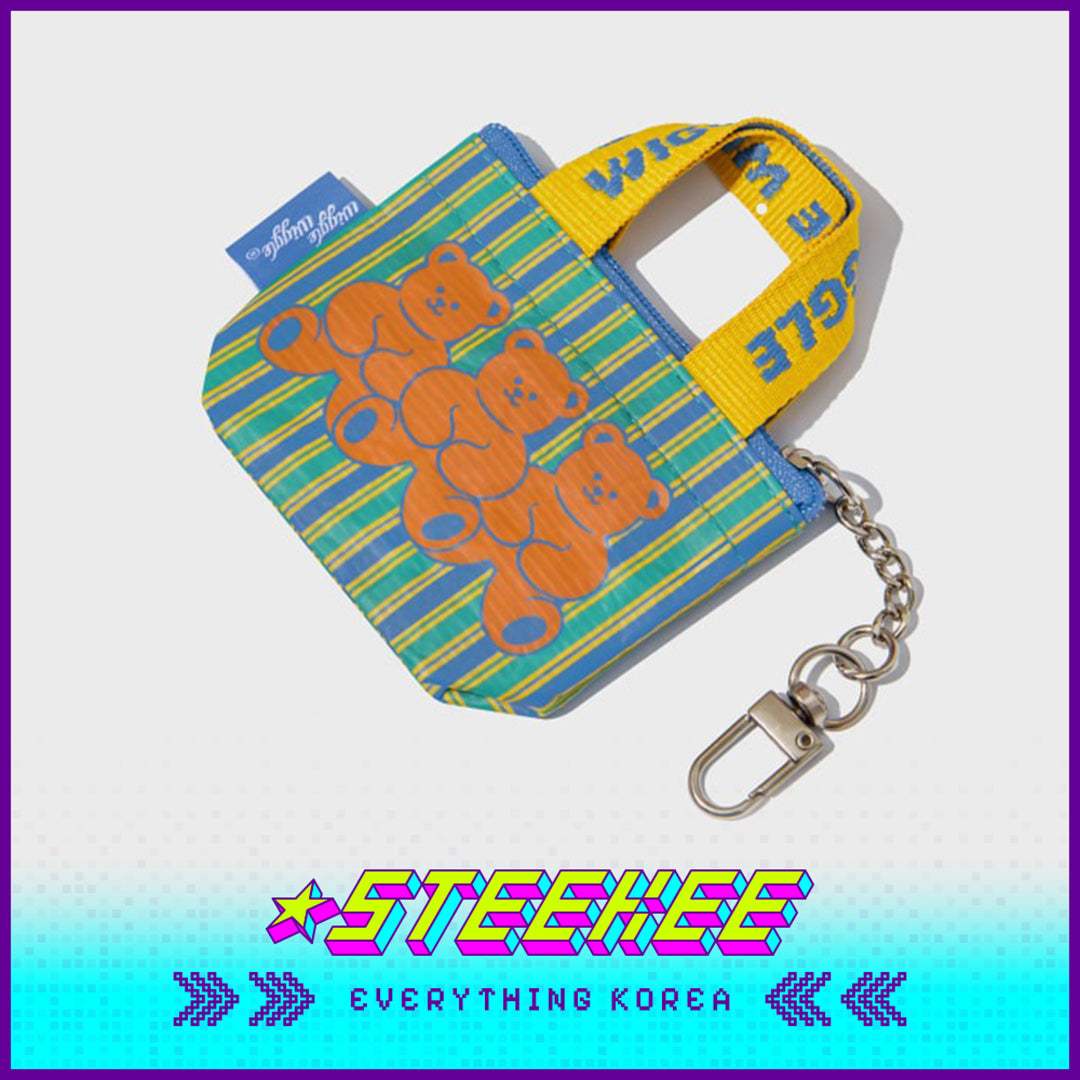 Wiggle Wiggle Mini Tote Woven Bag Keychain Pendant Accessory by Steekee Korea 4439