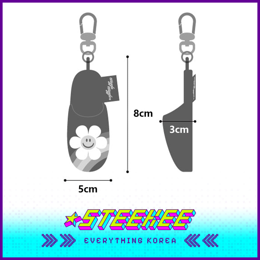 Wiggle Wiggle Mini Slippers Plush Keychain Pendant Accessories by Steekee Korea 4440