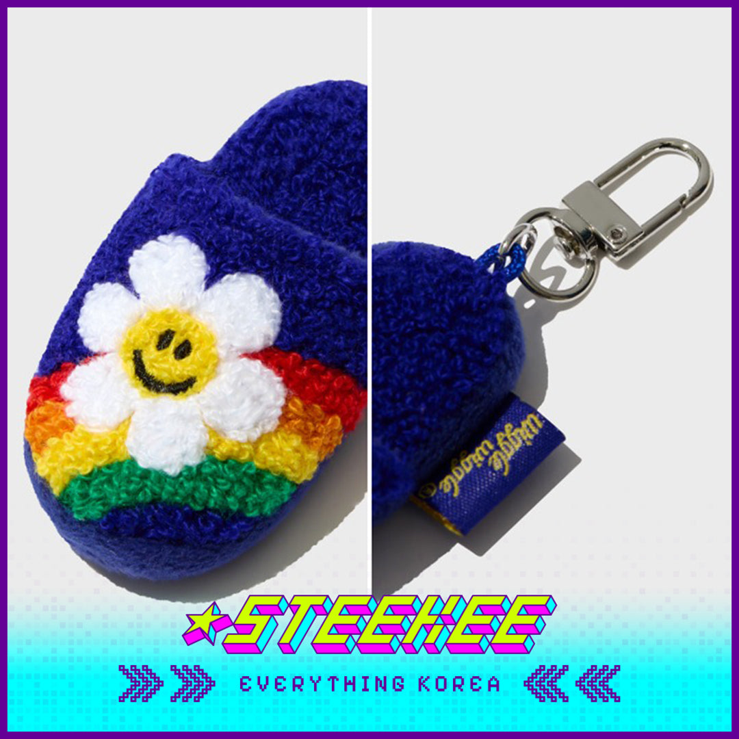 Wiggle Wiggle Mini Slippers Plush Keychain Pendant Accessories by Steekee Korea 4440