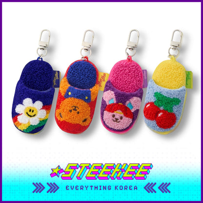 Wiggle Wiggle Mini Slippers Plush Keychain Pendant Accessories by Steekee Korea 4440