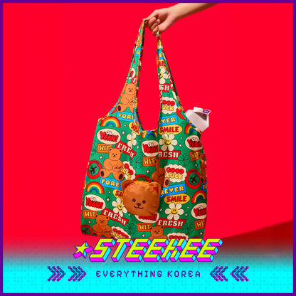 Wiggle Wiggle Portable Folding Large Capacity Multifunctional Eco-Friendly Storage Shopping Bag by Steekee Korea 4441