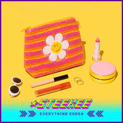 Wiggle Wiggle Travel Portable Large Capacity Soft Plush Storage Bag Cosmetic Bag by Steekee Korea 4443