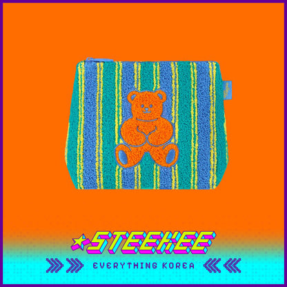 Wiggle Wiggle Travel Portable Large Capacity Soft Plush Storage Bag Cosmetic Bag by Steekee Korea 4443