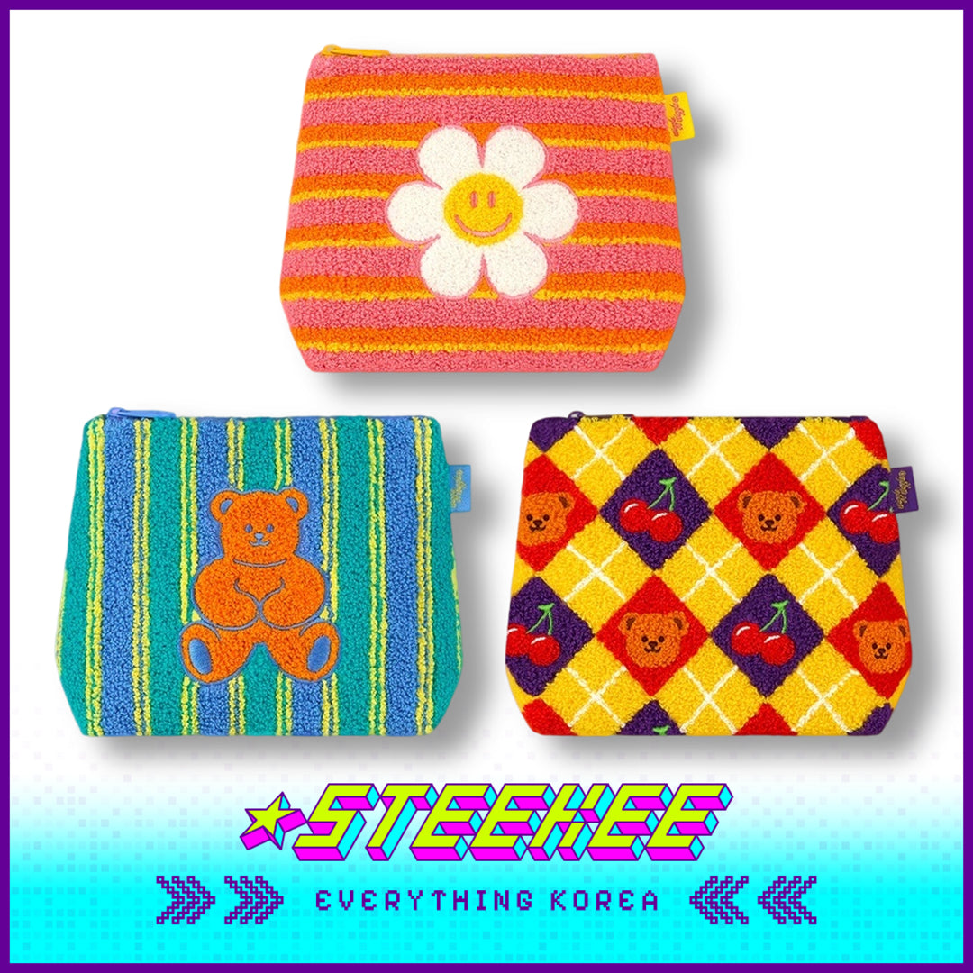 Wiggle Wiggle Travel Portable Large Capacity Soft Plush Storage Bag Cosmetic Bag by Steekee Korea 4443