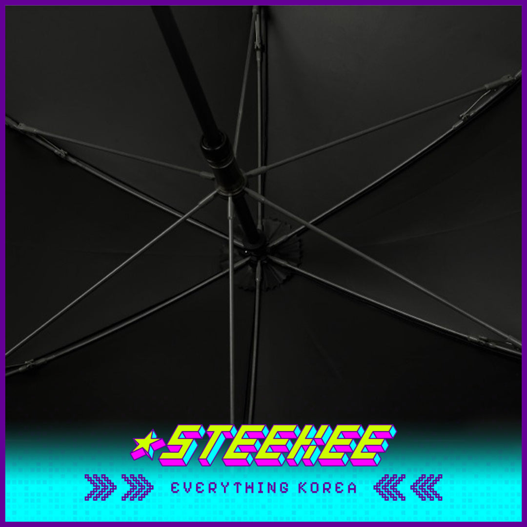 Wiggle Wiggle Daisy Black Sunscreen Sunny and Rainy Dual-Purpose Long-Handled Umbrella by Steekee Korea 4447