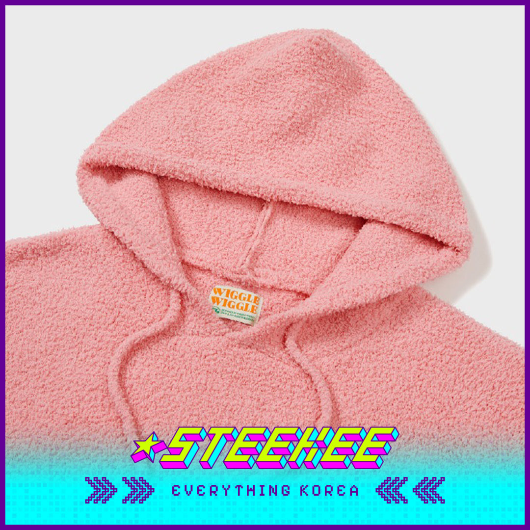 Wiggle Wiggle Hooded Autumn and Winter Warm Pajamas Set Casual Home Clothes by Steekee Korea 4448